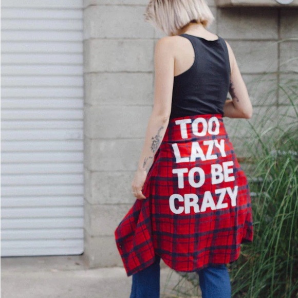 Jac Vanek Flannel ♥️💙 - Picture 5 of 8